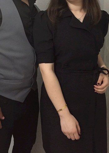 Siyah ceket Elbise - Görsel 2