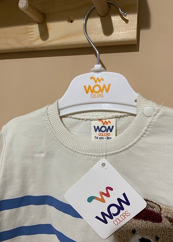 Mavi Çizgili Ayı Figürlü Bebek Takımı - Görsel 3