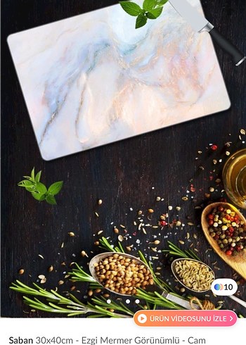 Mavi Renkli doğrama matı - Görsel 2