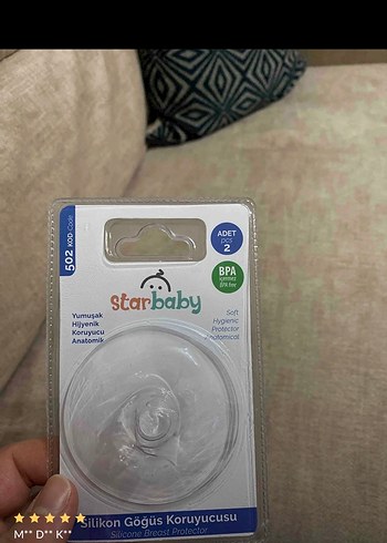 Star Baby Silikon Göğüs Ucu Koruyucu 2'li - Görsel 2