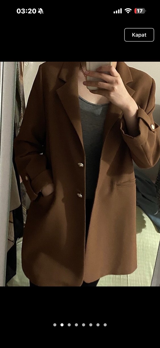 Setrems  Kahverengi Kadın Blazer Ceket - Görsel 2