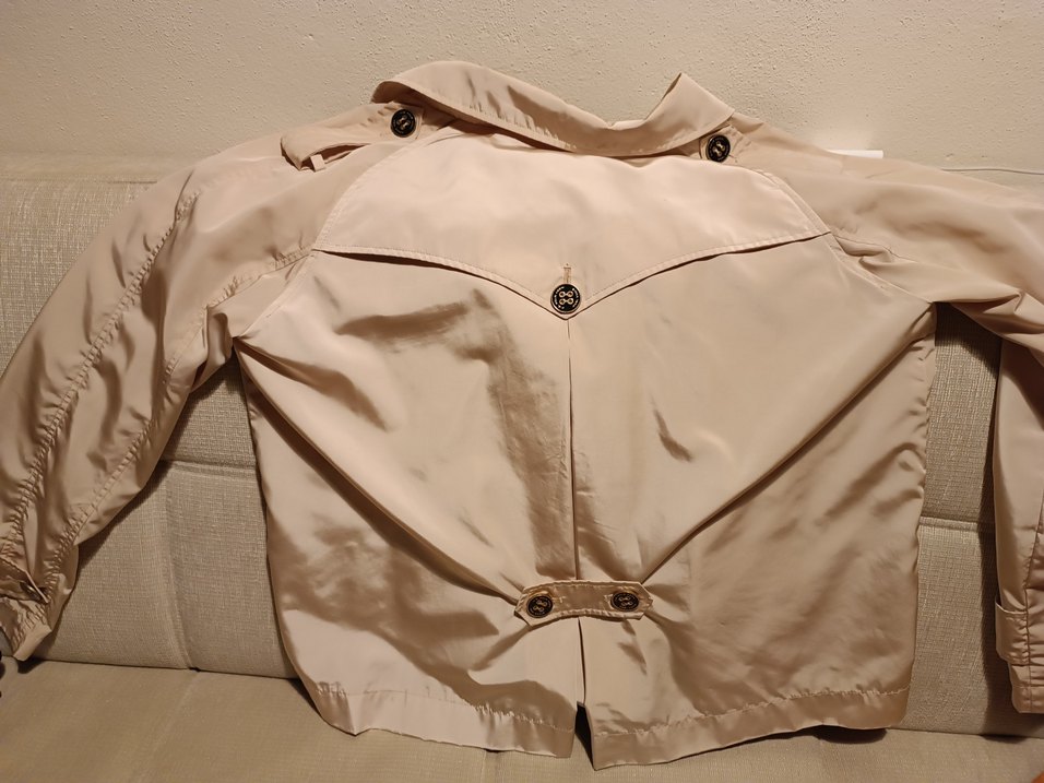 Bej Düğmeli Kadın Trençkot - Görsel 3