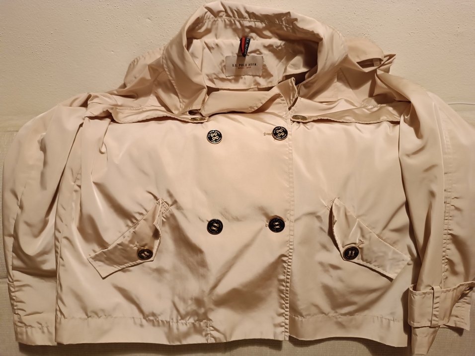 Bej Düğmeli Kadın Trençkot - Görsel 2