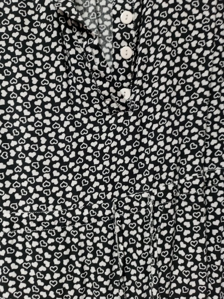 Uzun Kollu Siyah Düğmeli Bağcıklı elbise - Görsel 4