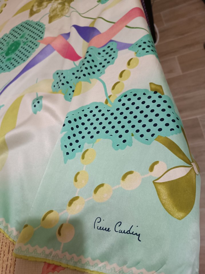 Pierre Cardin silk ipek eşarp - Görsel 2