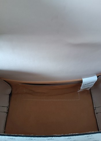 ARMINE Beyaz Deri Desenli Kadın Çanta - Görsel 7