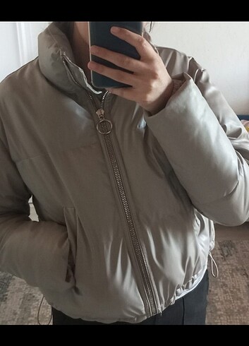 Zara Deri kısa Mont