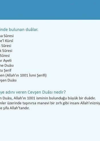 Bebek cevşeni - Görsel 2