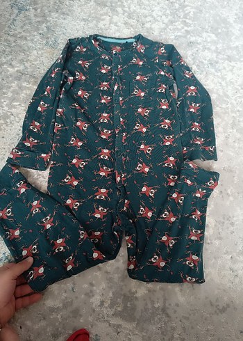LC Waikiki Erkek Çocuk Çok Renkli Desenli Düğmeli Pijama