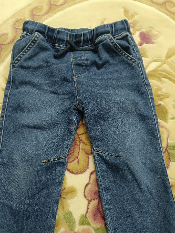 Erkek Çocuk Mavi Rahat Kesim Kot Pantolon - Görsel 3