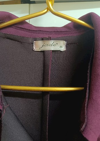 Kadın Mor Süet Kuşaklı Trençkot - Görsel 2