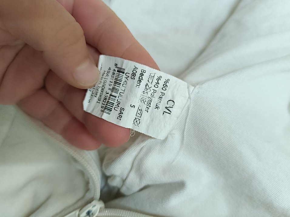 Nakışlı Beyaz Bebek Uyku Tulumu - Görsel 4