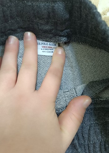 Gri Erkek Çocuk Nakışlı Eşofman Altı - Görsel 2