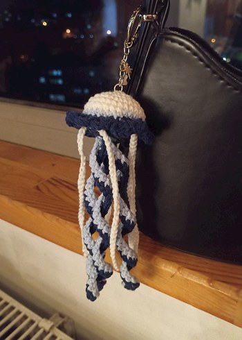 Jellyfish çanta charmı/anahtarlık