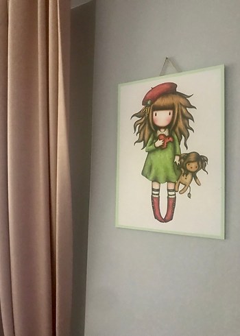 Ikea Pastel Renkli Kız Figürlü Tablo