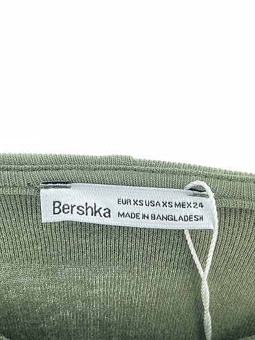 xs Beden yeşil Renk Bershka Bluz %70 İndirimli.