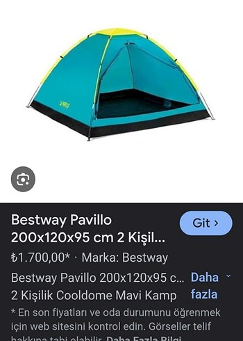 2 kişilik kamp çadırı- PAVILLO - Görsel 2