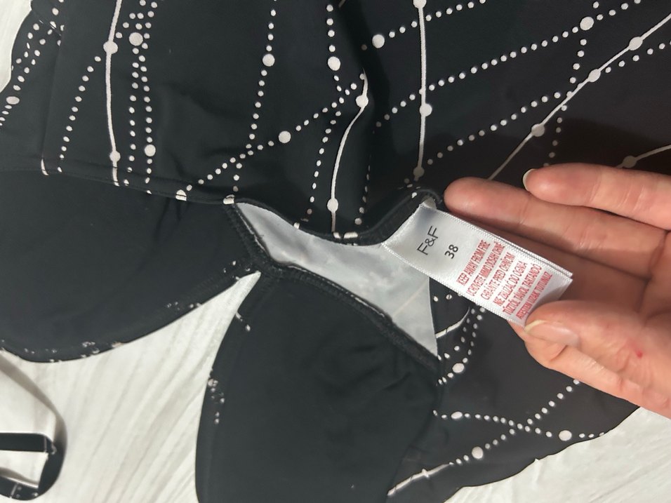 Nakışlı Zincir Detaylı Siyah Kadın bikini üzeri crop - Görsel 4