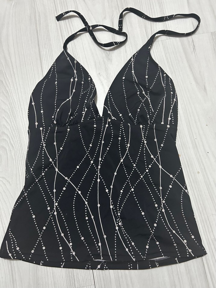 Nakışlı Zincir Detaylı Siyah Kadın bikini üzeri crop - Görsel 2