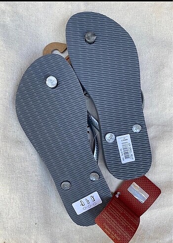 37 Beden Havaianas Slim Terlik Metalik Gri