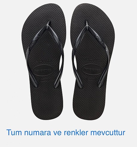 Havaianas slim terlik siyah