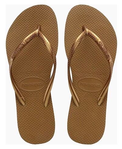 Havaianas slim terlik bronz