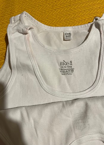 6 adet Beyaz Çocuk Atlet - Görsel 2