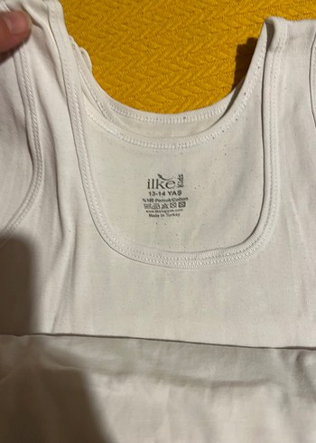 6 adet Beyaz Çocuk Atlet - Görsel 4