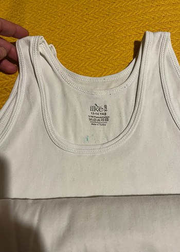 6 adet Beyaz Çocuk Atlet - Görsel 5