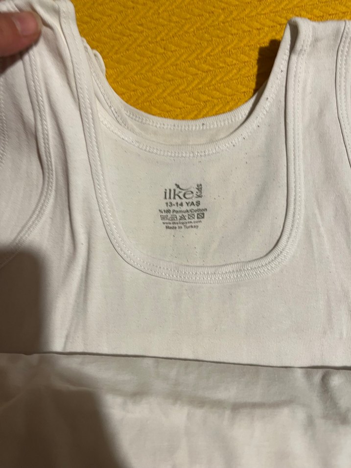 6 adet Beyaz Çocuk Atlet - Görsel 4