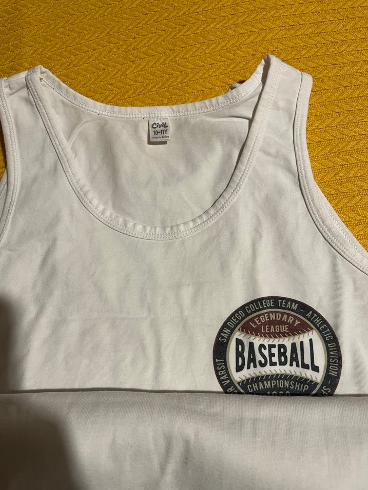 6 adet Beyaz Çocuk Atlet - Görsel 3