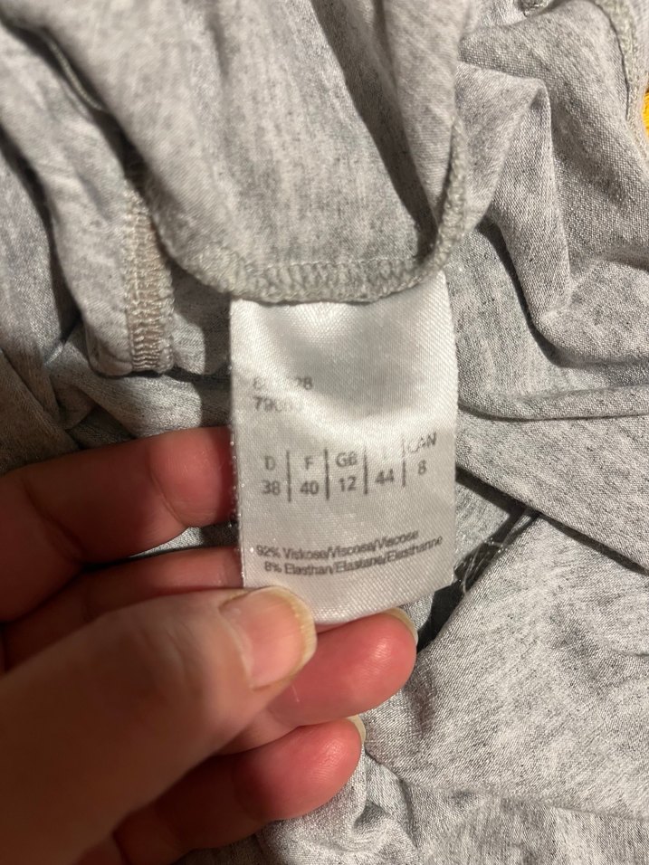 Gri Uzun Kollu Hamile Tişörtü - Görsel 4