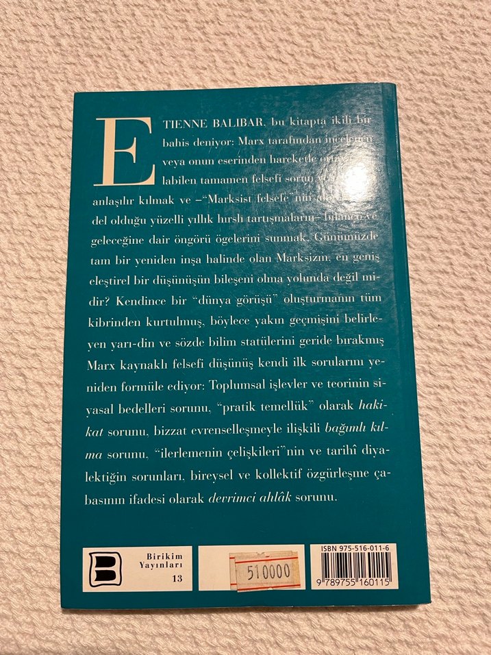 Marx'ın Felsefesi - Etienne Balibar - Görsel 2