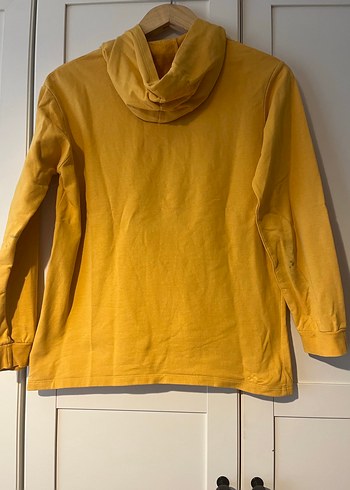 Sarı Kapüşonlu Sweatshirt - Görsel 4