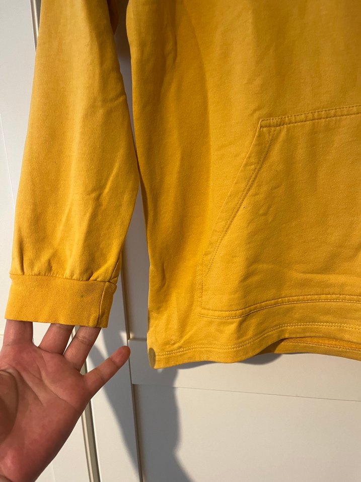 Sarı Kapüşonlu Sweatshirt - Görsel 3