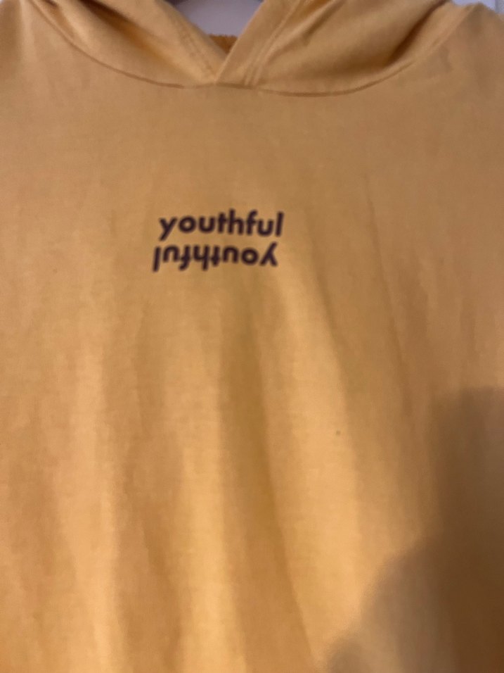 Sarı Kapüşonlu Sweatshirt - Görsel 2