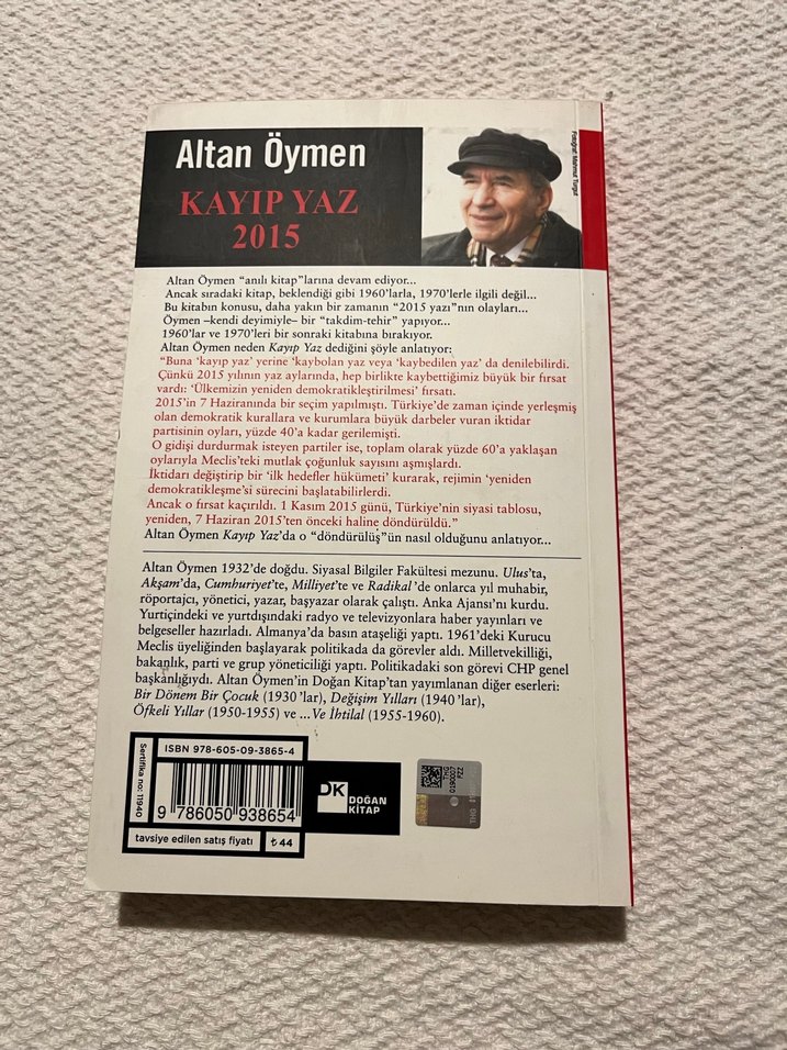 Kayıp Yaz 2015 - Altan Öymen - Görsel 2