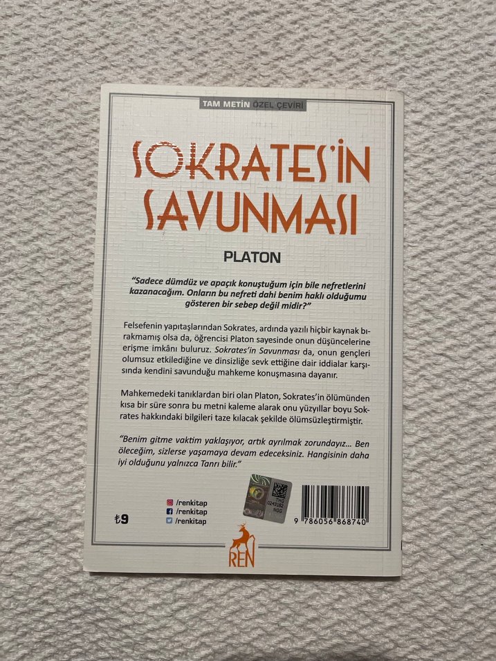 Sokrates'in Savunması - Platon - Görsel 2