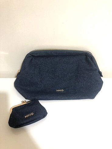 Mango Mango Denim Makyaj Çantası