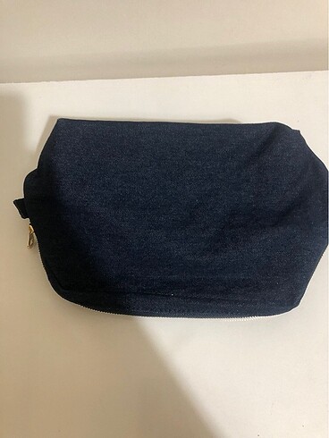 Beden Mango Denim Makyaj Çantası