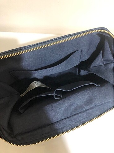 Beden lacivert Renk Mango Denim Makyaj Çantası