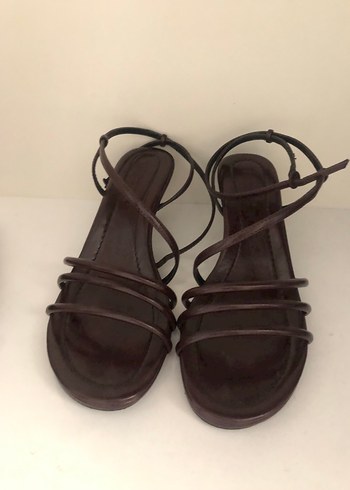 Pull&Bear Bordo Topuklu Sandalet