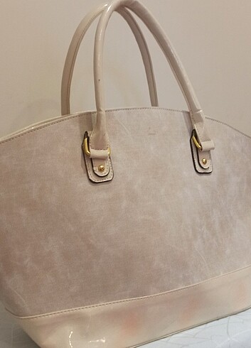 Celine Paris büyük astarlı bej rengi çanta 