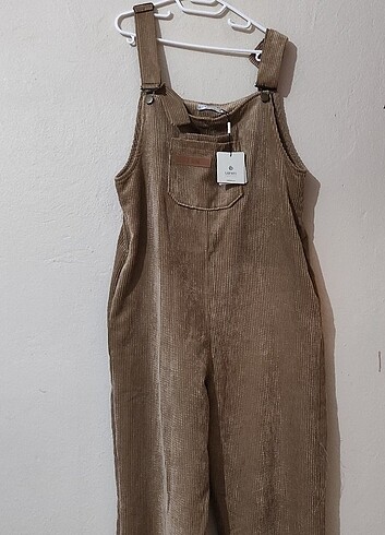 36 Beden camel Renk Kadife tulum
