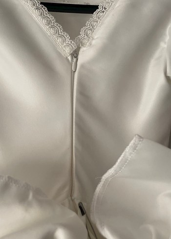 Prenses Kesim Beyaz Gelinlik - Görsel 6