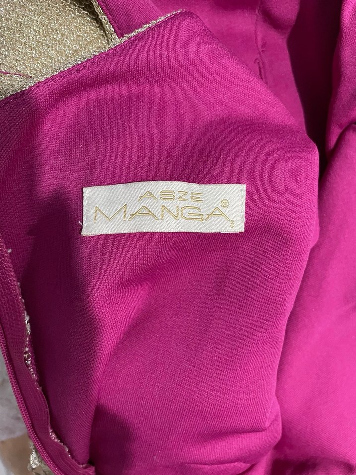 Dantel Detaylı Uzun Pembe Abiye Elbise - Görsel 3