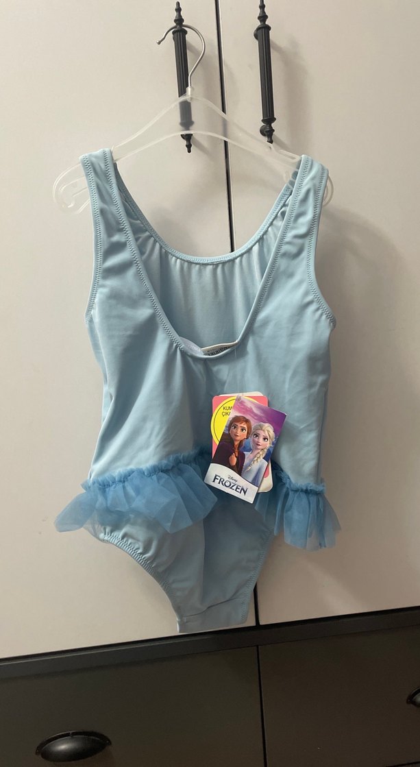 Kız Çocuk Mavi Baskılı Mayo - Görsel 2