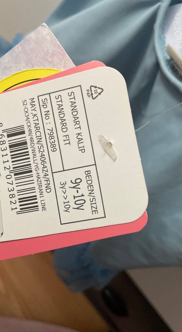 Kız Çocuk Mavi Baskılı Mayo - Görsel 3