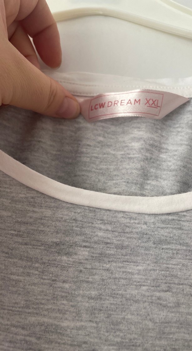 Gri Hamile ve Emzirme Gecelik - Görsel 2