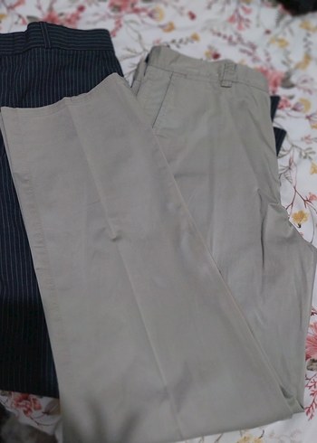 Bej Kemerli Erkek Keten Pantolon - Görsel 4